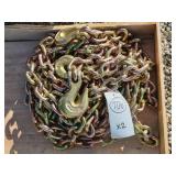 2- New 3/8" 20ft. G70 Chains