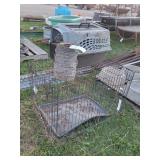 Used Bed Caddy, Cage, & Barb Wire