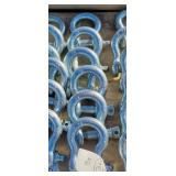 6- New 1 1/8" Screw Pin Anchor Shackles