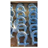 6- New 1" Screw Pin Anchor Shackles