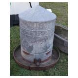 36" Tall Galvenized Livestock Feeder