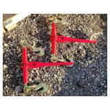 2- New 9200lb Ratchet Chain Binders 3/8 - 1/2