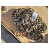 2- New 3/8" 20ft. G70 Chains