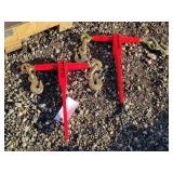 2- New 5400lb Ratchet Chain Binders 5/16-3/8