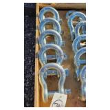 6- New 7/8" Screw Pin Anchor Shackles