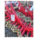 4- New 5400lb Ratchet Chain Binders 5/16-3/8