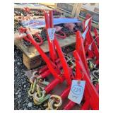 4- New 5400lb Ratchet Chain Binders 5/16-3/8