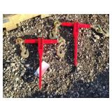 2- New 5400lb Ratchet Chain Binders 5/16-3/8