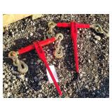 2- New 5400lb Ratchet Chain Binders 5/16-3/8