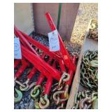 4- New 5400lb Ratchet Chain Binders 5/16 -3/8