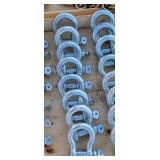 8- New 3/4" Screw Pin Anchor Shackles