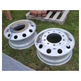 2- NEW Alcoa Dura Bright 22.5x8.25 Semi Rim