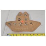 Pewter Western Pin Set