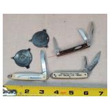 3- Small Pocket Knives & Colt Screw Tools