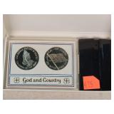 Franklin Mint God & Country Comm. Set