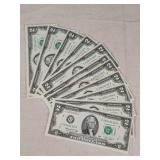 12- Consecutive SN $2 US Notes - UNC