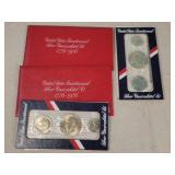 2- 1976 US Bicentennial Silver UNC Sets