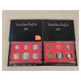 2- 1982 United States Proof Sets
