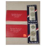 2- 1976 US Bicentennial Silver Coin Sets
