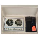 Franklin Mint God & Country Comm. Set