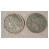 1925 & 1926D Silver Peace Dollars