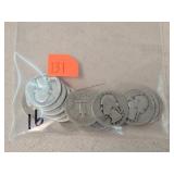16- Silver Washington Quarters