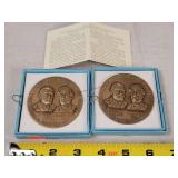 2- Civil War Commemorative Medallions