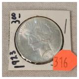 1923 Silver Peace Dollar
