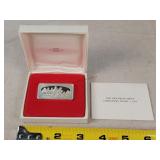 1973 Sterling Christmas Ingot 2.31 oz.