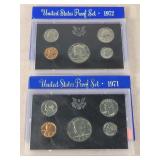 1971 & 1972 United States Proof Sets