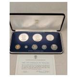 1975 Coinage of Panama Proof Set - Franklin Mint