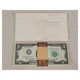 $100 of UNC $2 Consecutive US Notes