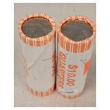 2- Rolls of UNC 2004 Iowa Quarters