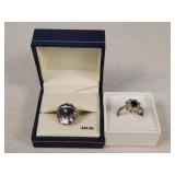 2- Sterling Silver Vintage Rings