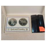 Franklin Mint God & Country Comm. Set