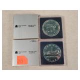 1984 & 1985 Canadian Silver Dollars