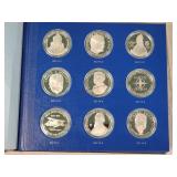 1974 (36 Sterling 1oz. Proof Coins) Franklin Mint