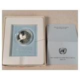 1973 United Nations Peace Medal - Sterling