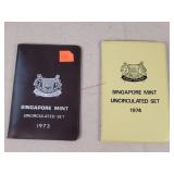 1973 & 1974 Singapore Mint UNC Sets