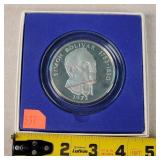 1972 Panama 20 Balbos Silver Coin - 4.6oz.