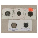 1977 UNC Set & Steel Wheat / Buffalo Nickel