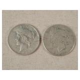1923-D & 1926-S Silver Peace Dollars