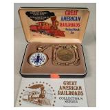 Great American Railroads Pocket Watch Set