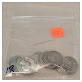 18- Silver Washington Quarters