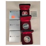 3- Canadian Silver Dollars 1983-1985
