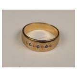 14K Gold Starfire Ring - 4.13 Grams - Size 6.5