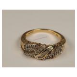 10K Gold "Mom" Ring - 2.9 Grams - Size 6.5