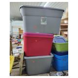 4- Storage Totes - Only one lid