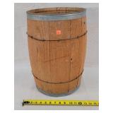 18" Tall Wooden Nail Keg