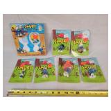 6- Smurf Characters & Comb Set
